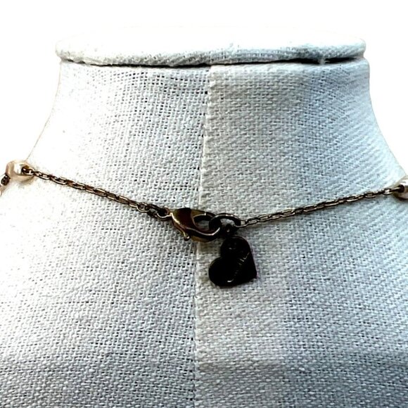 Barbie Freshwater Pearl Gold Tone Necklace. B78 - Picture 6 of 10